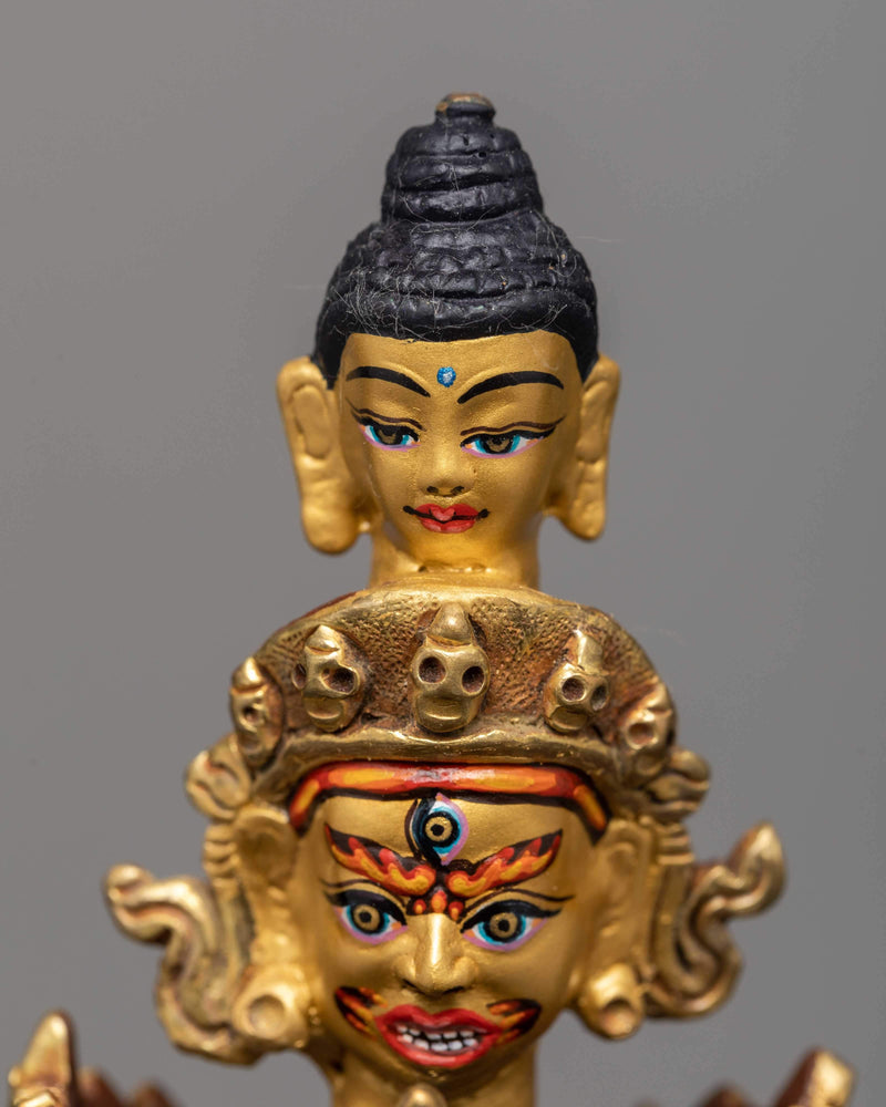 1000 Armed Chenrezig-Avalokiteshvara Statue | 24K Gold Hand Carved Himalayan Statue