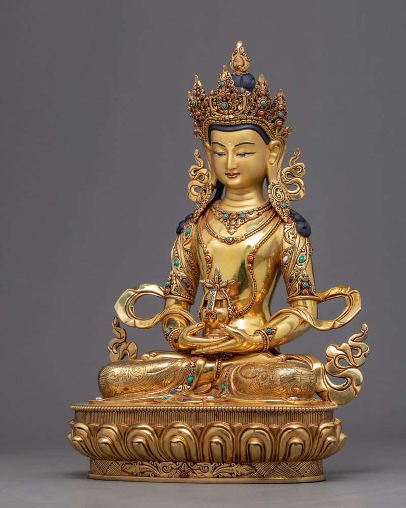 Buddha Amitayus Statue | Traditional Himalayan Art Nepal