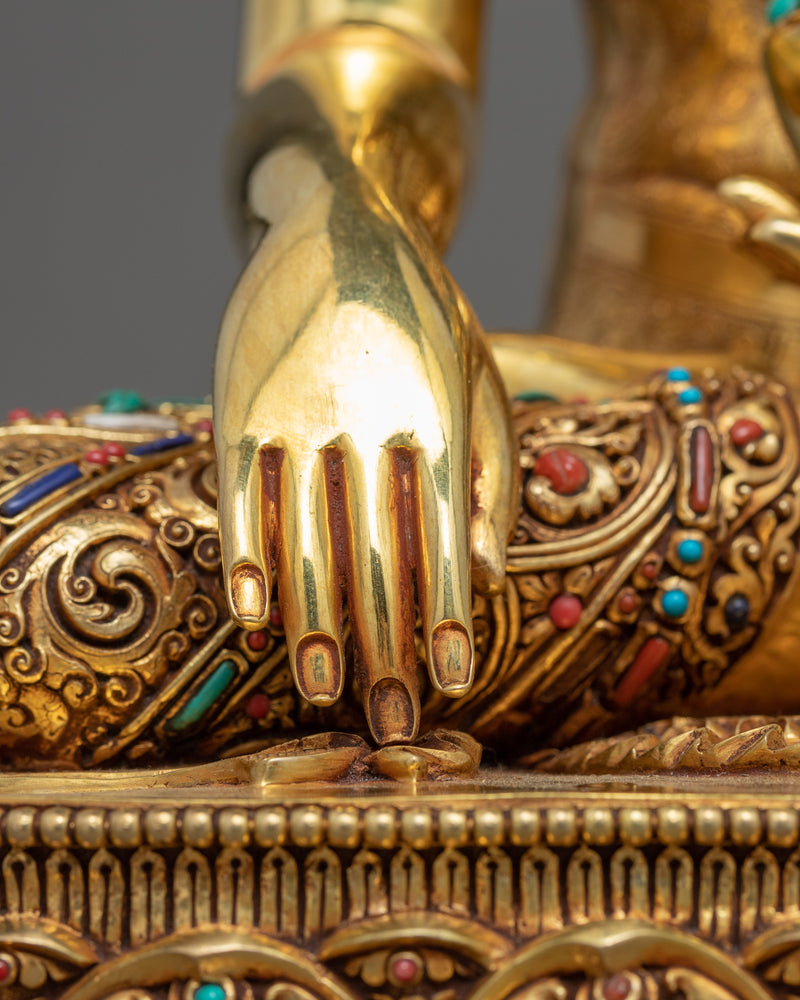 Buddha Shakyamuni Tibetan Art | Traditionally Hand Crafted Statue