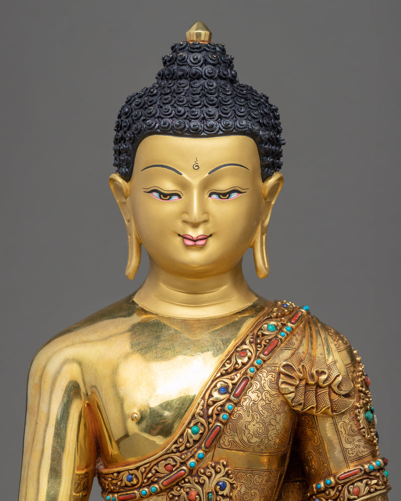 Buddha Shakyamuni Tibetan Art | Traditionally Hand Crafted Statue