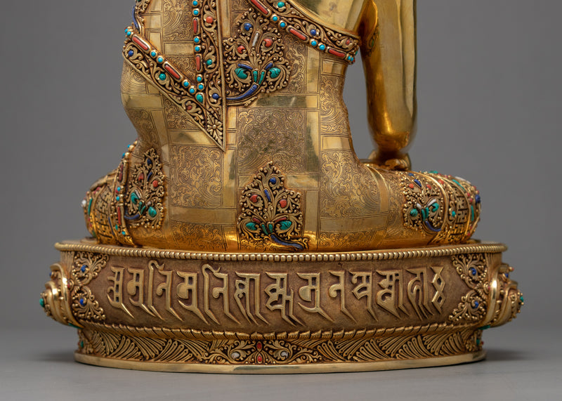 Buddha Shakyamuni Tibetan Art | Traditionally Hand Crafted Statue