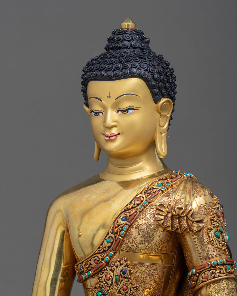 Buddha Shakyamuni Tibetan Art | Traditionally Hand Crafted Statue