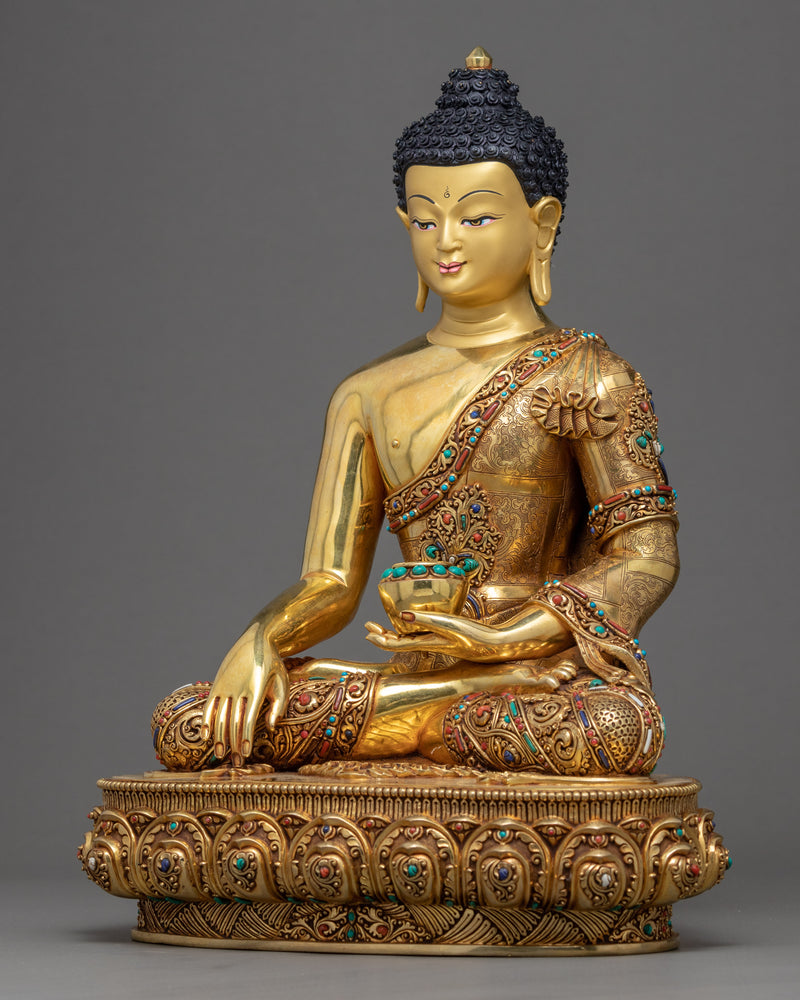 Buddha Shakyamuni Tibetan Art | Traditionally Hand Crafted Statue