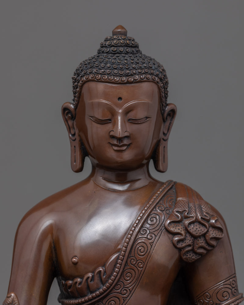 Lapis Lazuli Medicine Buddha Statue | Handmade Sculpture Art