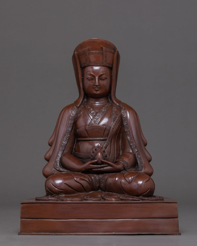 Buddhist Master Sculpture | Traditionally Hand Carved Buddhist Statue