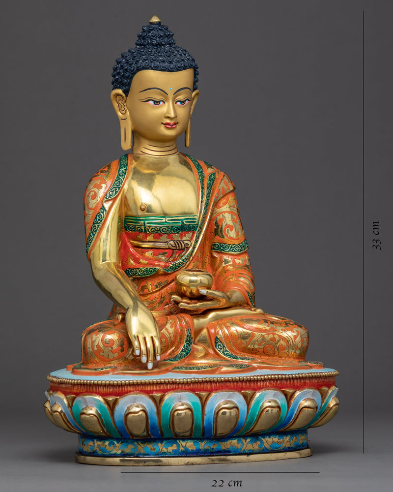 Shakyamuni Buddha Tibetan Statue | Traditional Himalayan Art Nepal