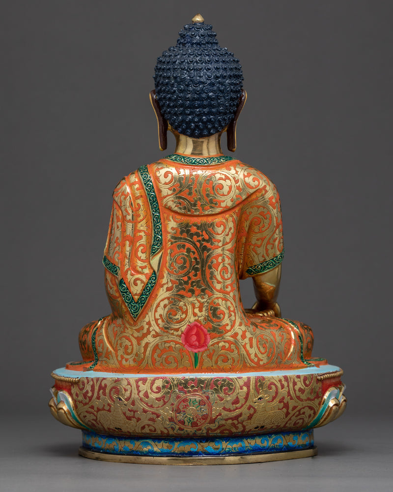 Shakyamuni Buddha Tibetan Statue | Traditional Himalayan Art Nepal