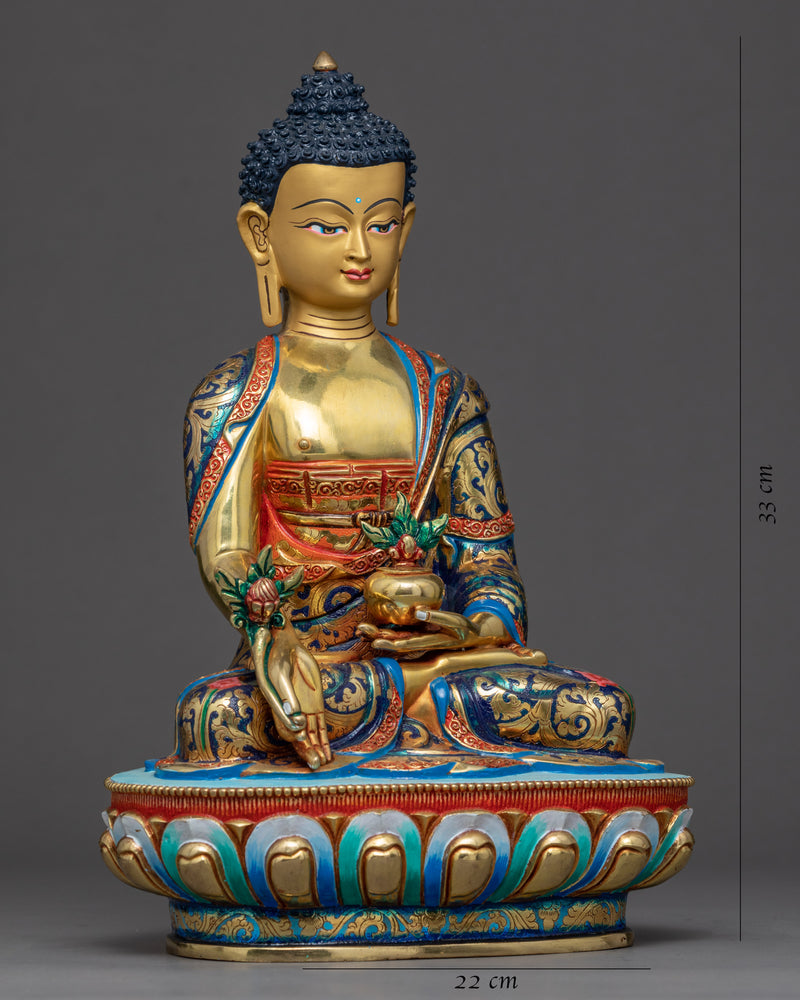 Bhaisajyaguru Buddha Statue | Traditionally Hand Carved Indoor Art