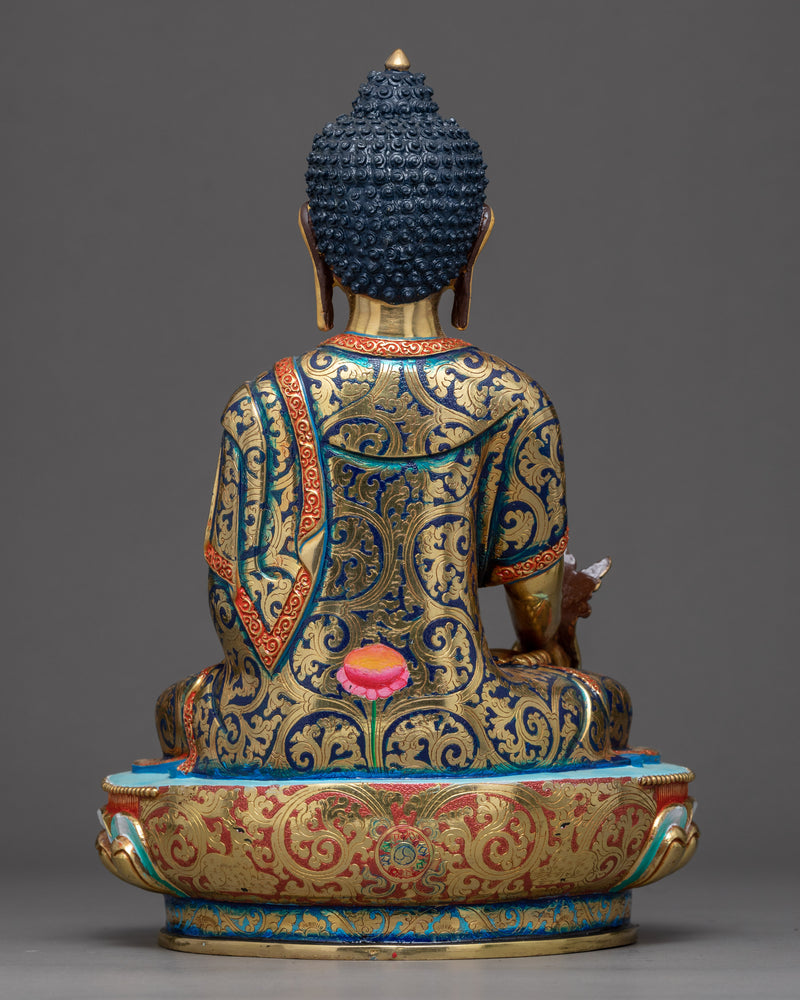 Bhaisajyaguru Buddha Statue | Traditionally Hand Carved Indoor Art