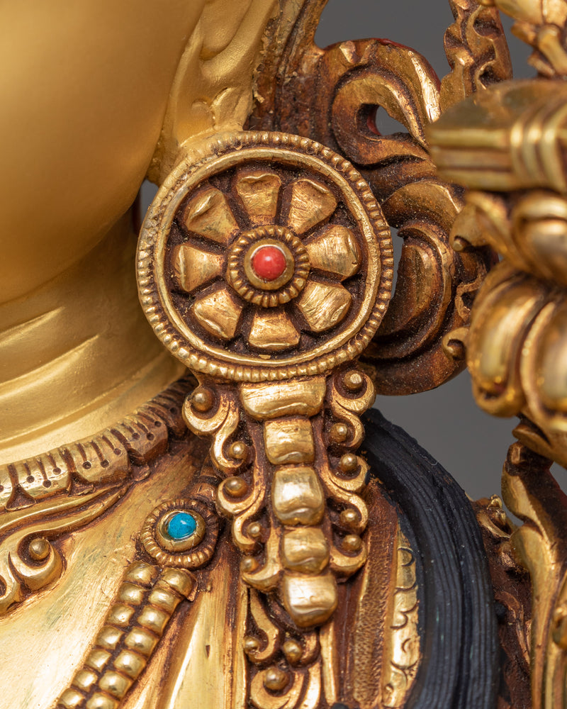 Manjushri Bodhisattva Art | Traditionally Hand Carved Tibetan Statue