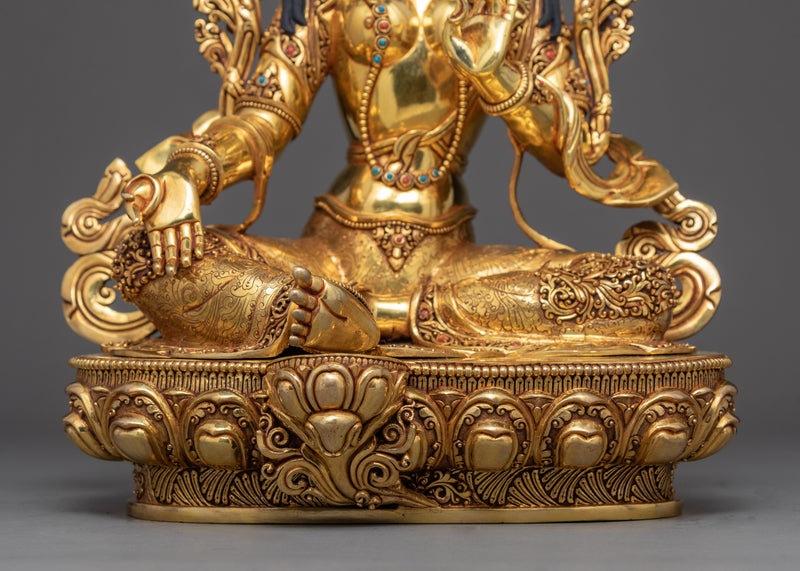 Tara Green Art | Traditionally Hand Carved Buddhist Statue