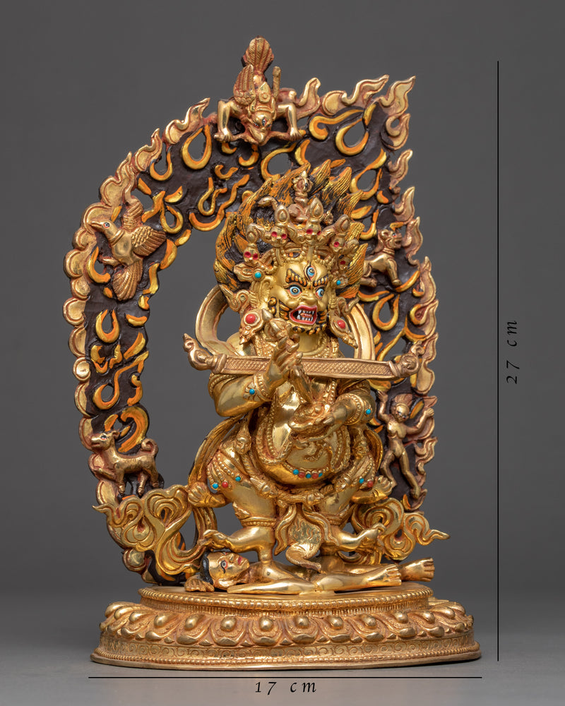 Sakyapa Mahakala Sculpture | Traditional Himalayan Art Nepal