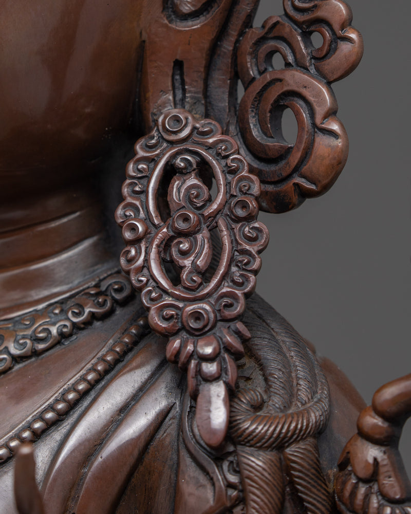 Goddess Green Tara Statue | Traditionally Hand Carved Sculpture