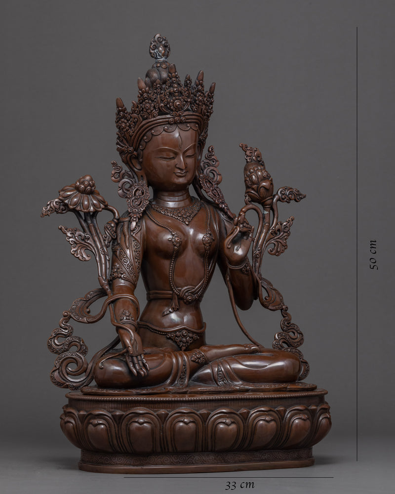 Goddess White Tara Statue | Traditional Himalayan Art of Nepal