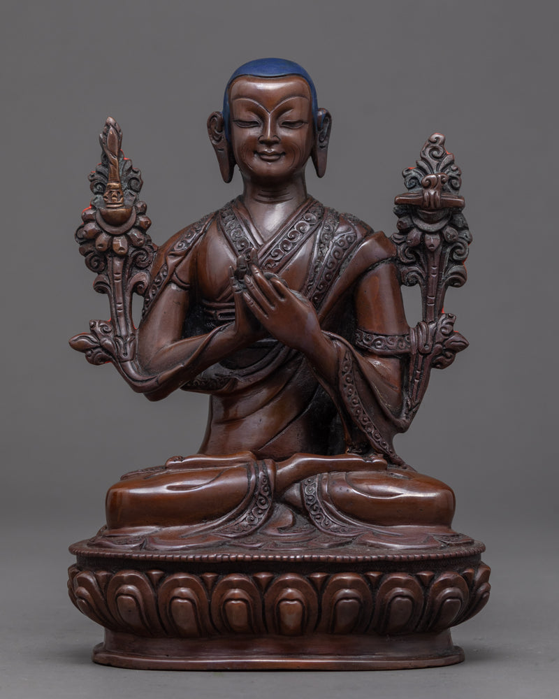 Je Tsongkhapa Statue Set | Tibetan Buddhist Monk Sculpture