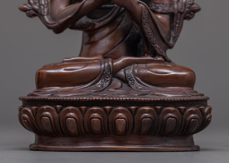 Je Tsongkhapa Statue Set | Tibetan Buddhist Monk Sculpture