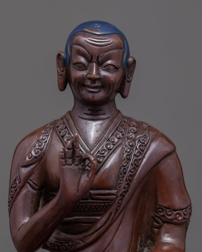 Je Tsongkhapa Statue Set | Tibetan Buddhist Monk Sculpture