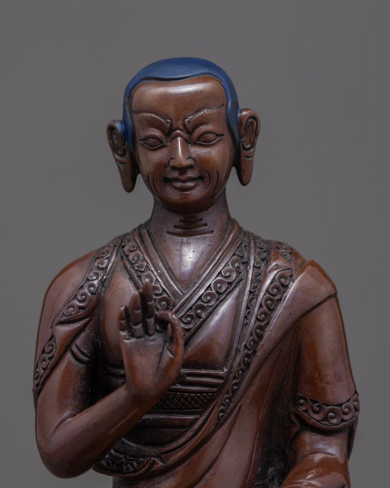 Je Tsongkhapa Statue Set | Tibetan Buddhist Monk Sculpture