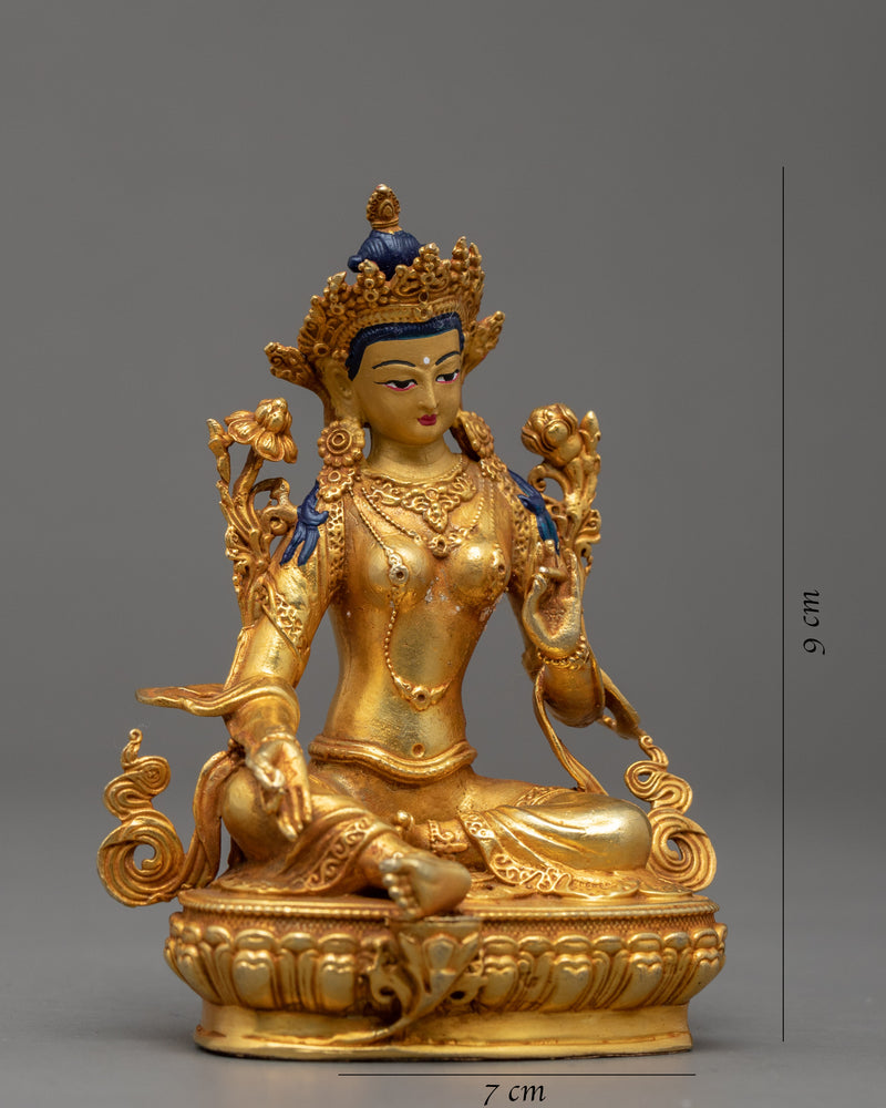 Mother Green Tara Sculpture | Traditional Himalayan Art