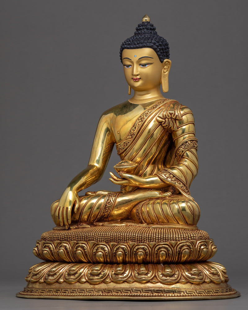 Shakyamuni Buddha Sculpture Art | Traditional Himalayan Statue