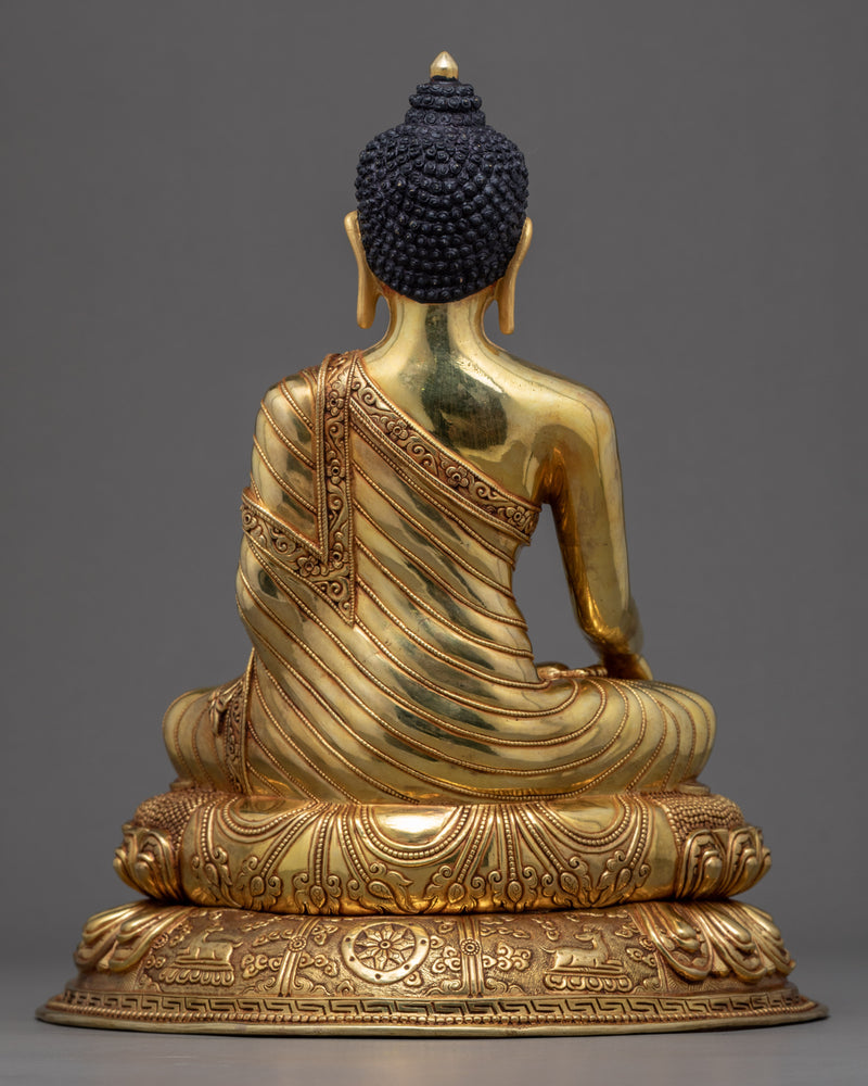 Shakyamuni Buddha Sculpture Art | Traditional Himalayan Statue