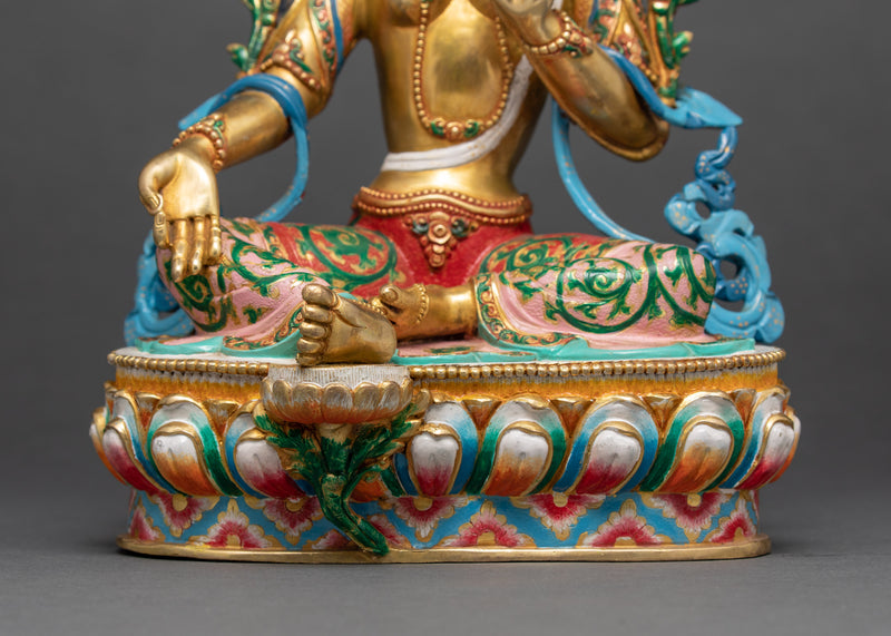 Green Tara Goddess Statue | Mother of Compassion