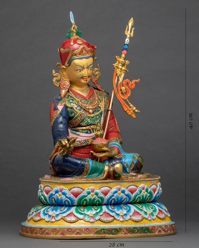 Padmasambhava Guru Sculpture | Buddhist Himalayan Art