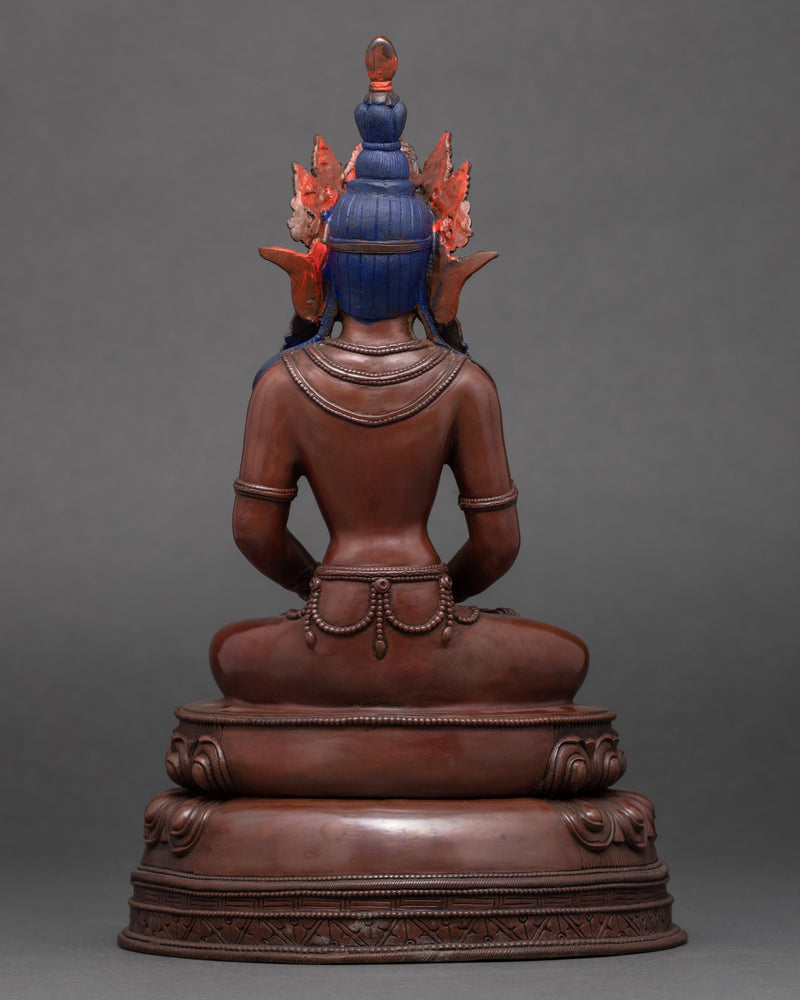 Amitayus Bodhisattva Copper Statue | Himalayan Buddhist Art