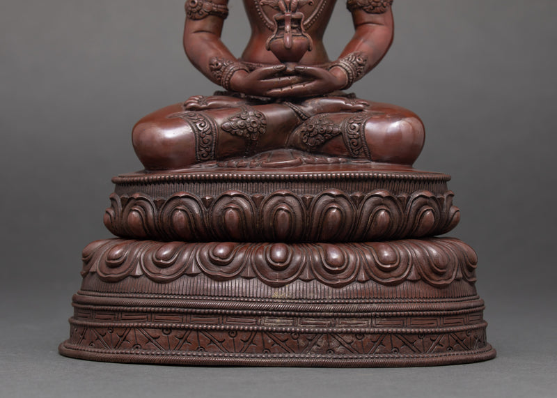 Amitayus Bodhisattva Copper Statue | Himalayan Buddhist Art