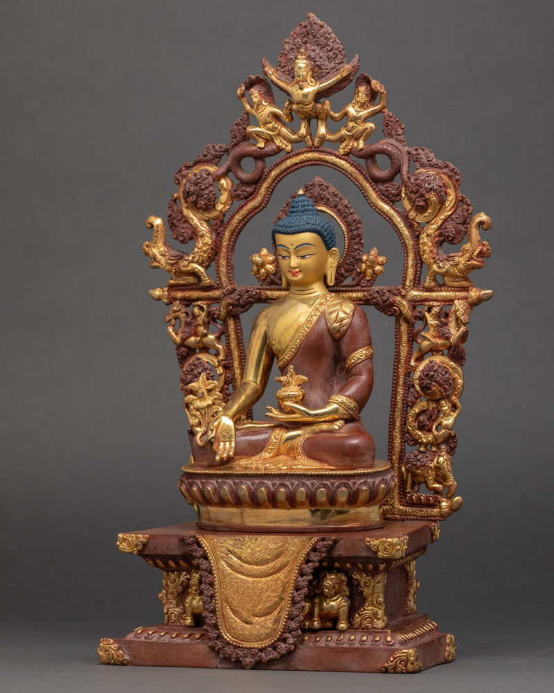 Blue Medicine Buddha Sculpture | Hand Crafted Buddhist Art