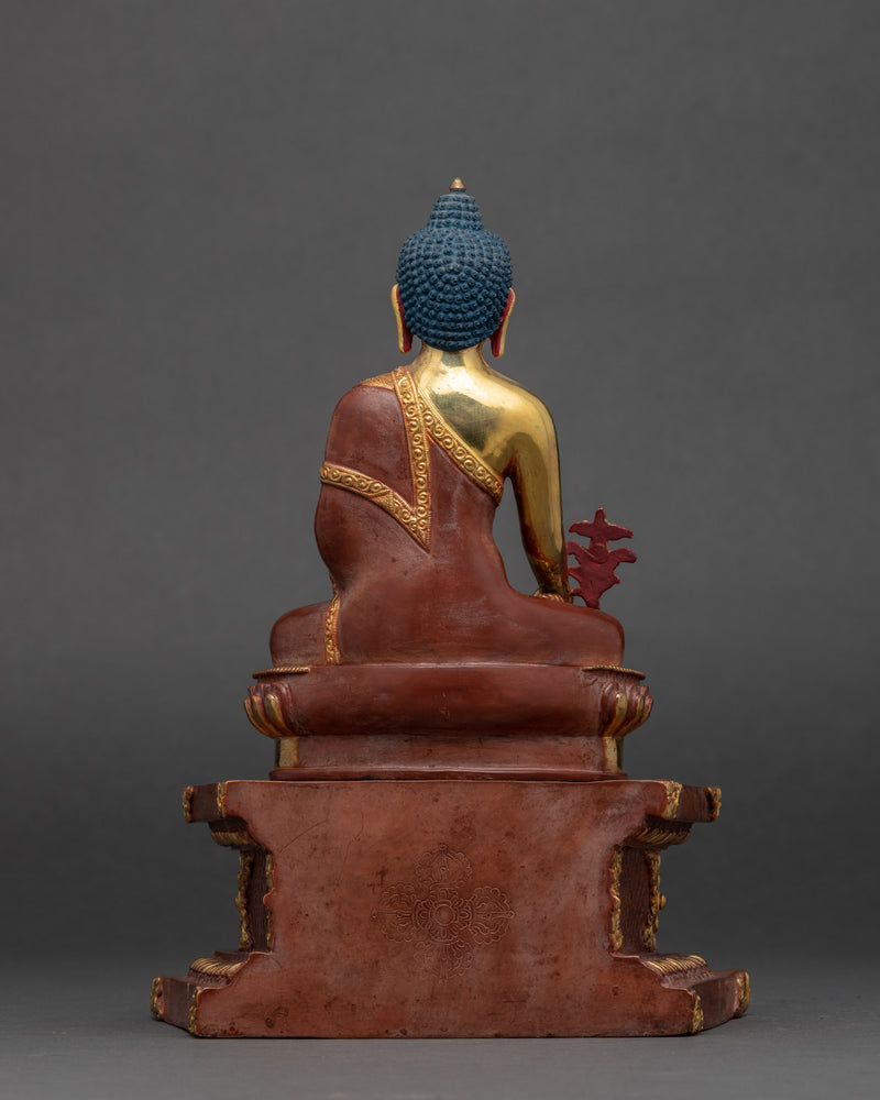 Blue Medicine Buddha Sculpture | Hand Crafted Buddhist Art