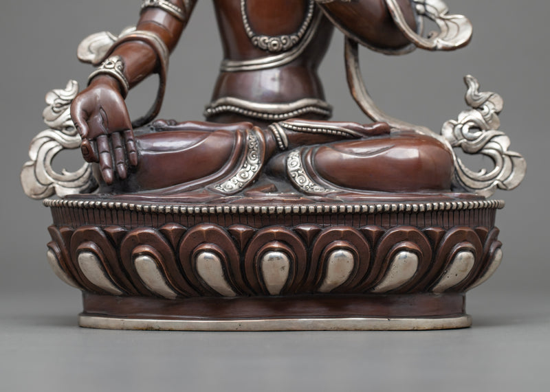 White Tara Buddha | Traditional Himalayan Sculpture