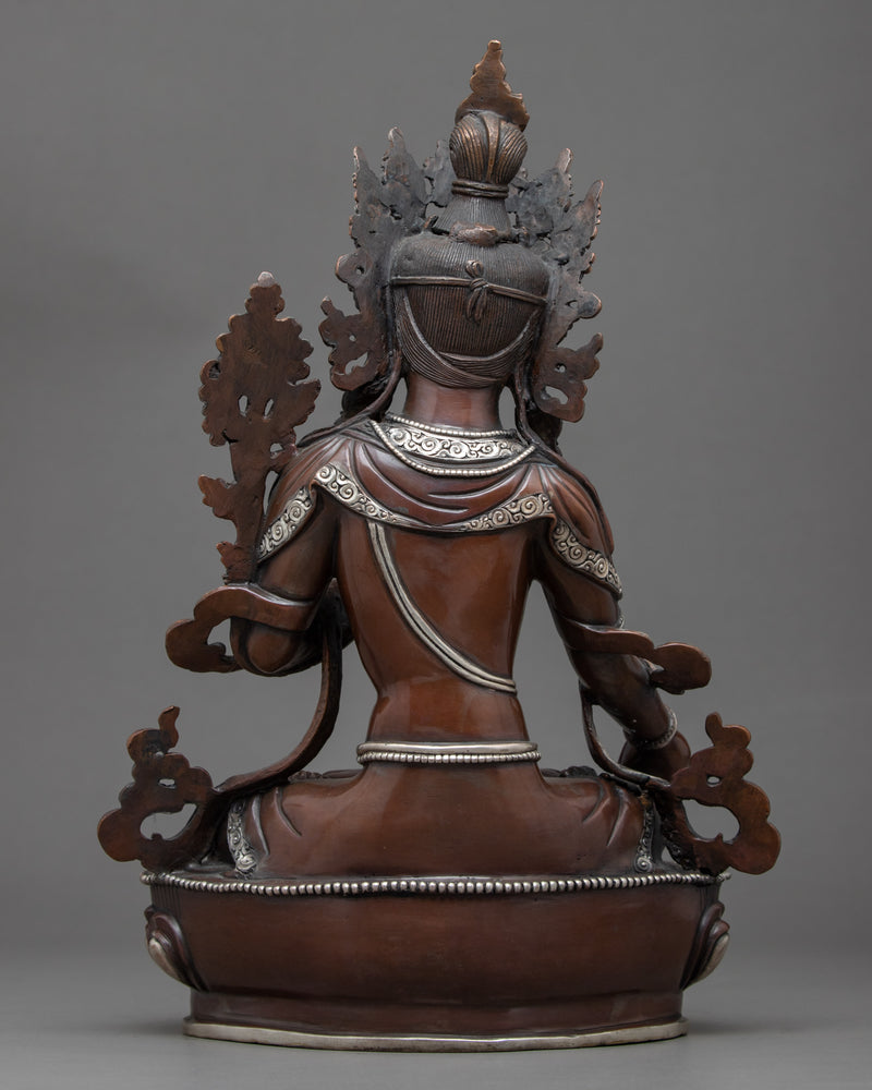 White Tara Buddha | Traditional Himalayan Sculpture