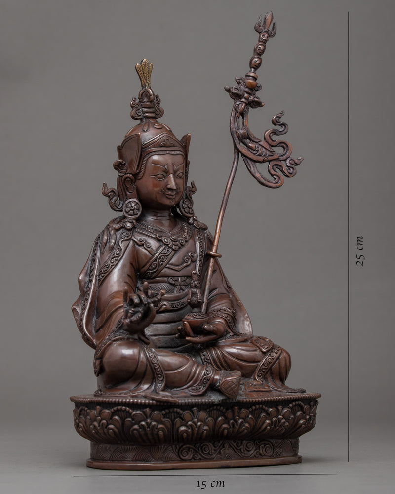 Guru Rinpoche Tibetan Sculpture | Hand Carved Himalayan Art