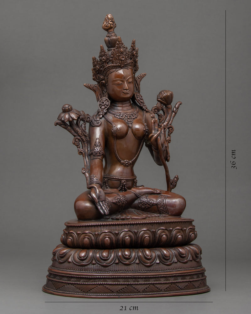 Great Mother White Tara Sculpture | Hand Carved Artwork