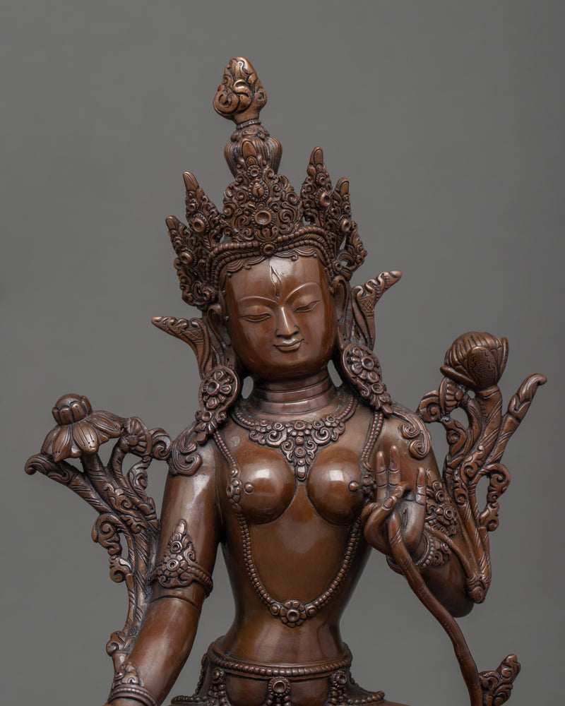 Great Mother White Tara Sculpture | Hand Carved Artwork