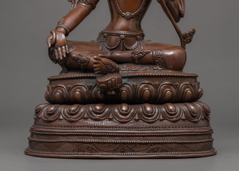 Goddess Green Tara Sculpture | Traditional Himalayan Art