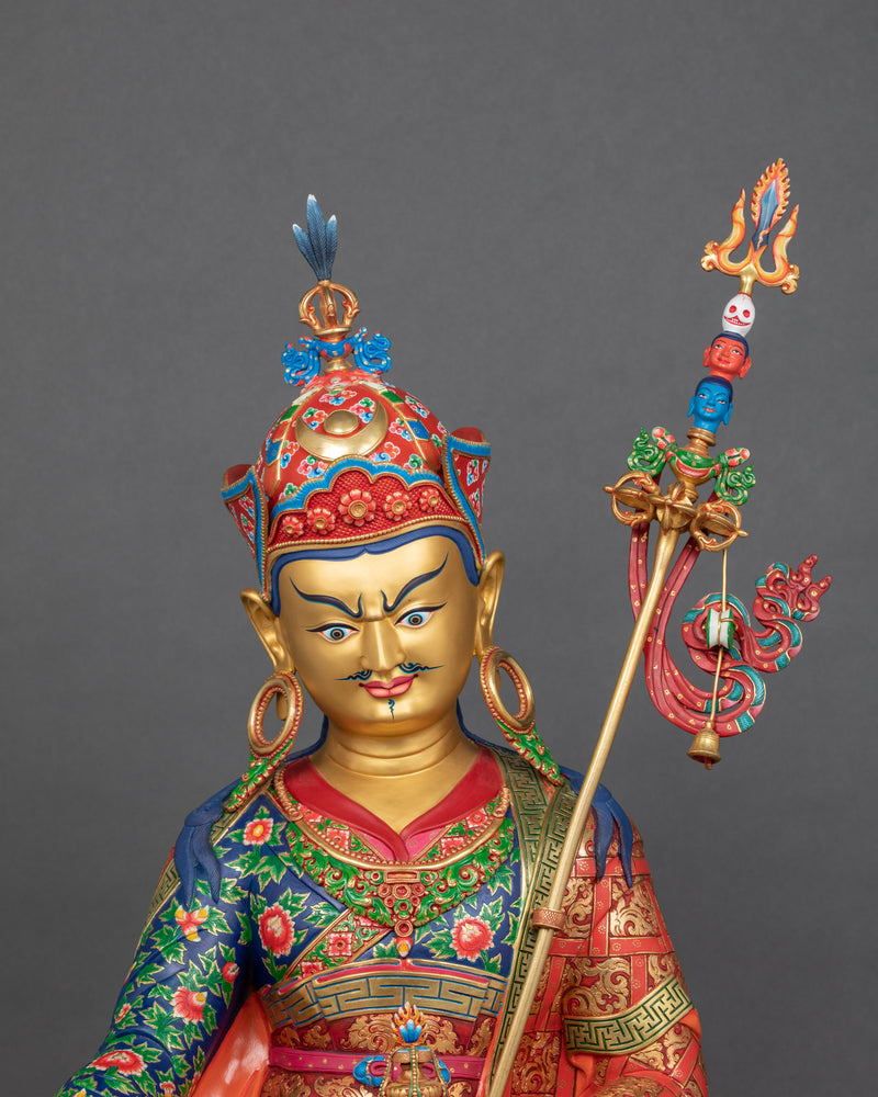 Large Guru Padmasambhava Statue | Tibetan Buddhist Artwork