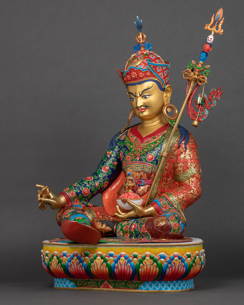 Large Guru Padmasambhava Statue | Tibetan Buddhist Artwork