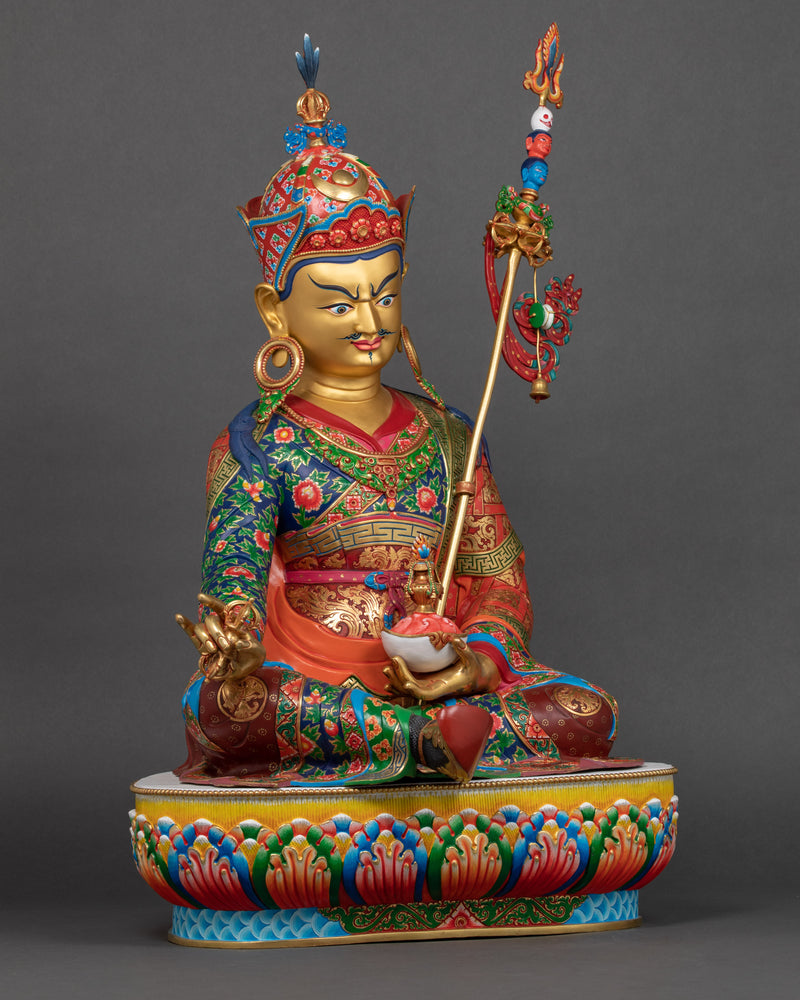 Large Guru Padmasambhava Statue | Tibetan Buddhist Artwork