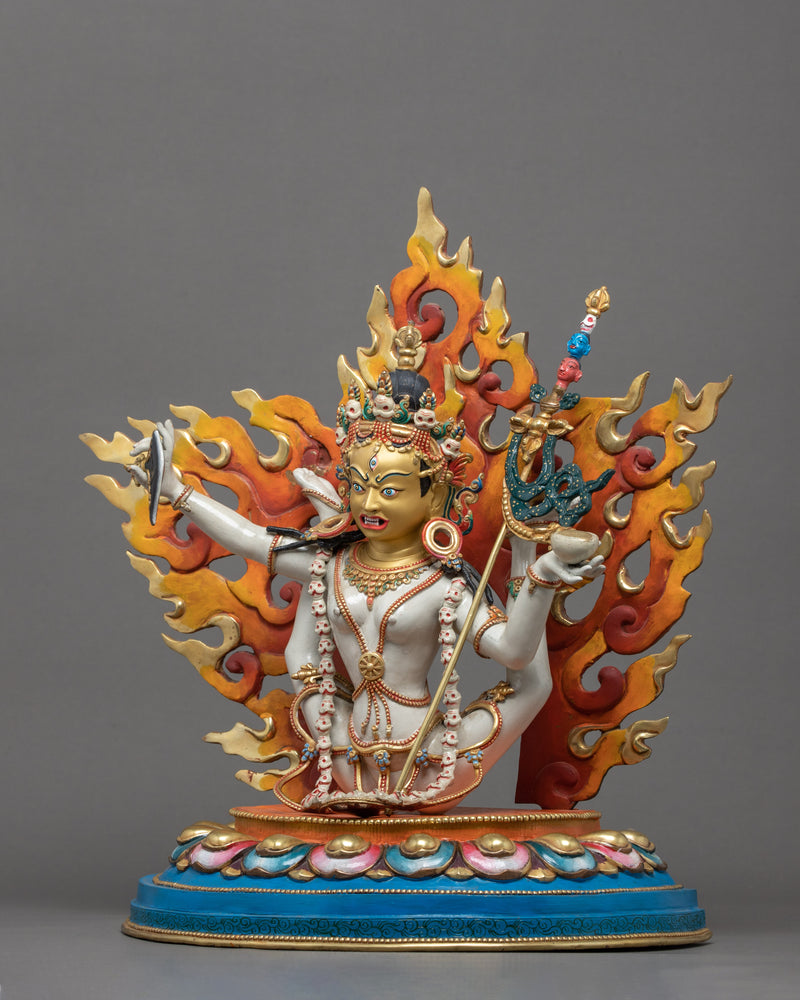 Rare Sukhasiddhi Statue | Traditional Buddhist The Wisdom Dakini Art