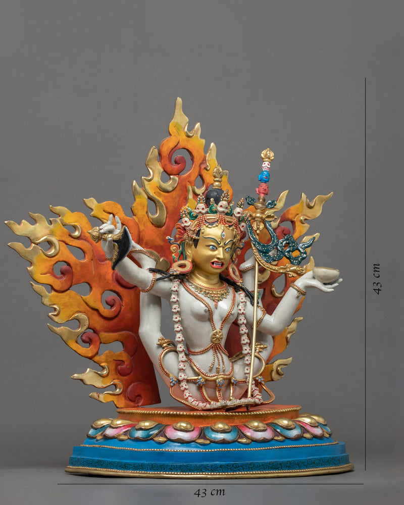 Rare Sukhasiddhi Statue | Traditional Buddhist The Wisdom Dakini Art