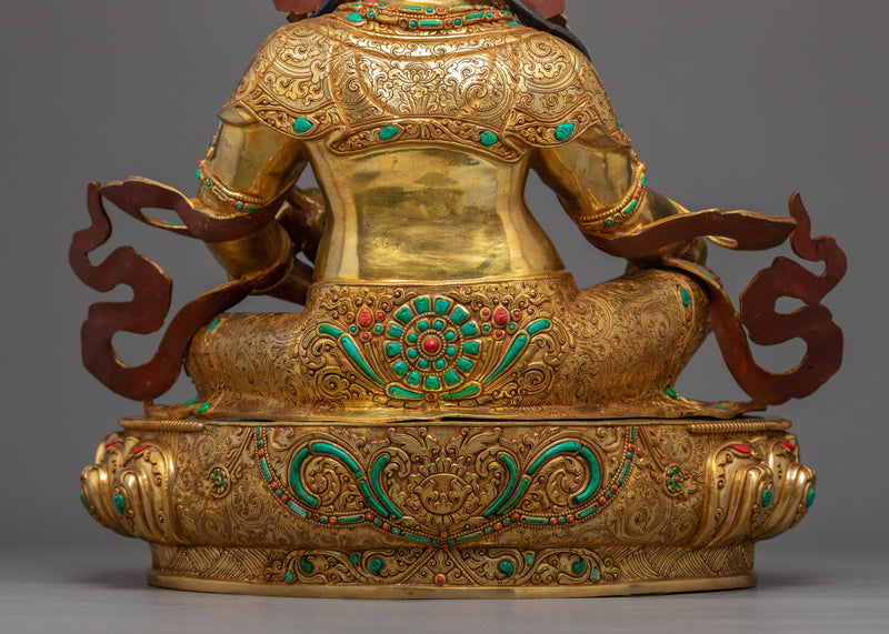 Dzambhala Wealth Deity Sculpture | Himalayan Art of Nepal