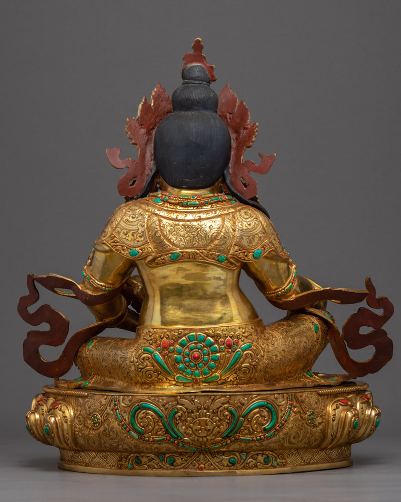 Dzambhala Wealth Deity Sculpture | Himalayan Art of Nepal