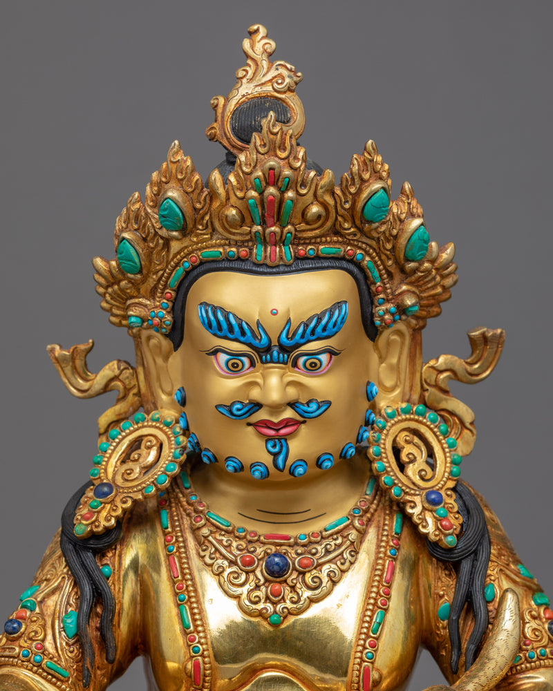 Dzambhala Wealth Deity Sculpture | Himalayan Art of Nepal