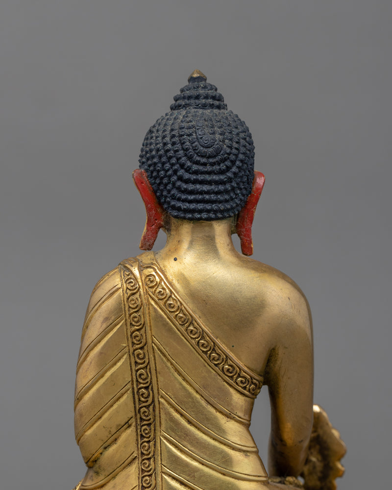 Blue Buddha Medicine Sculpture | Traditional Himalayan Art