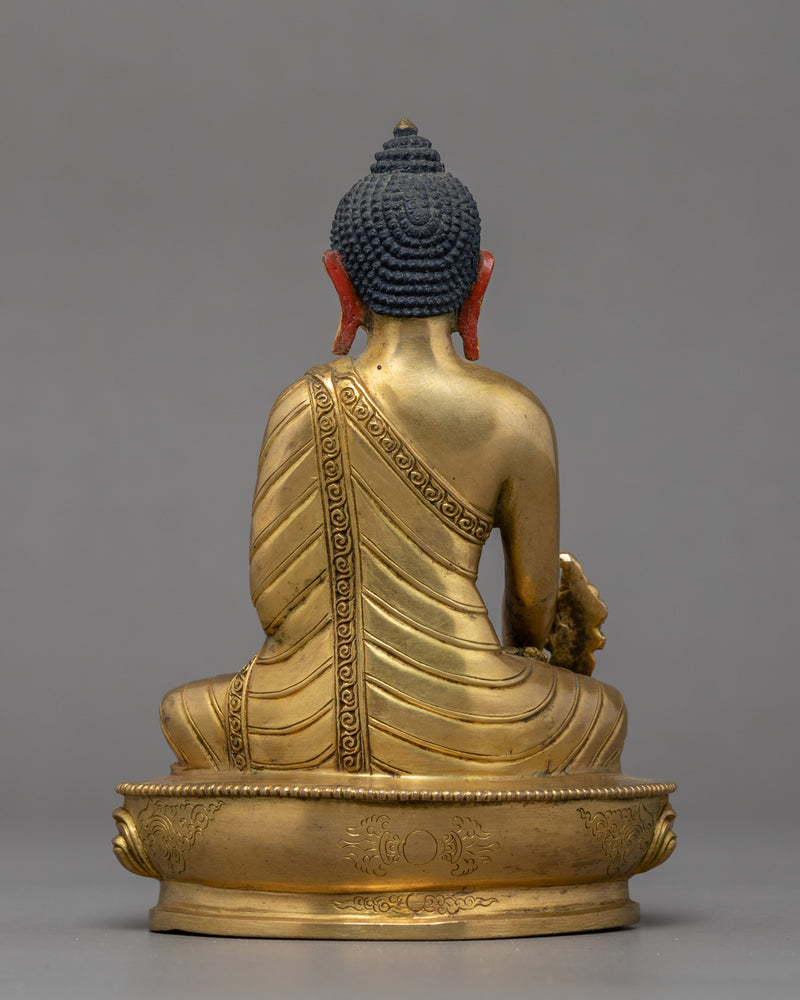 Blue Buddha Medicine Sculpture | Traditional Himalayan Art