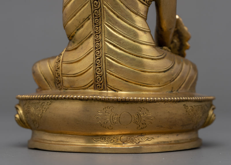 Blue Buddha Medicine Sculpture | Traditional Himalayan Art