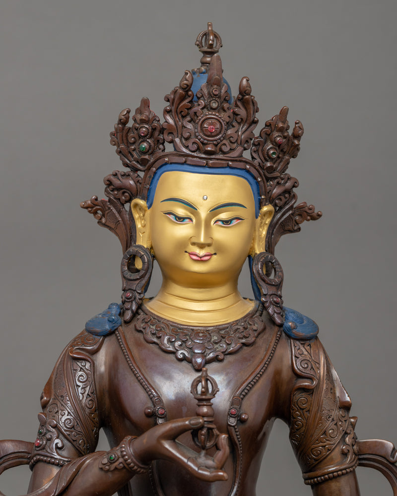 Vajrasattva Copper Statue | Tibetan Dorje Sempa