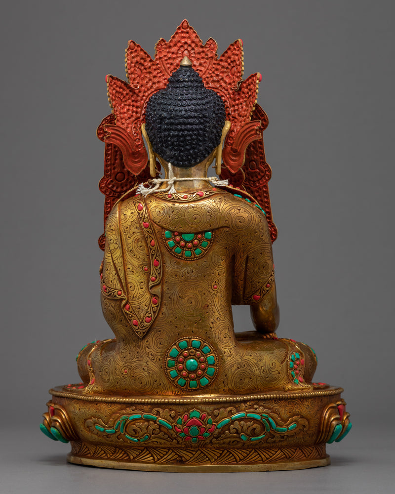 Gautama Siddhartha Buddha | Gold Glided Himalayan Artwork